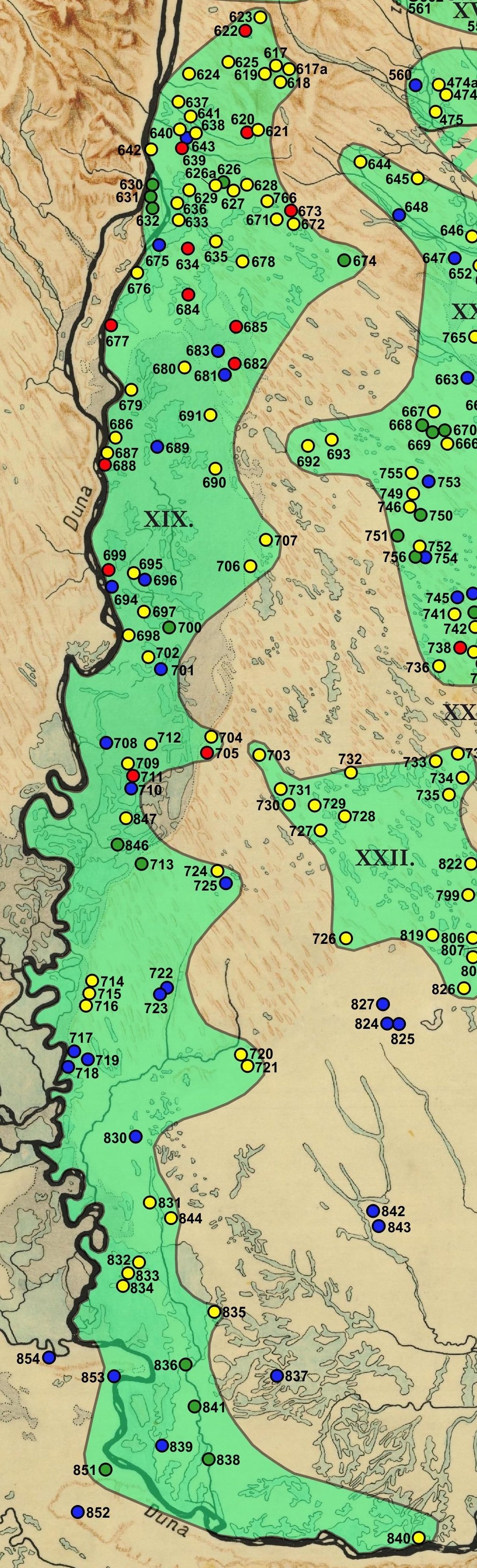 Soroksár–Nagytarcsa–Dunavecse–Homokmégy-temetőcsoport.