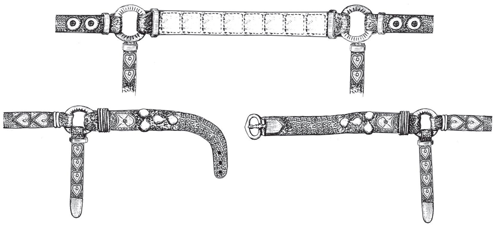 Рис. 85. Юмский (Загребинский) могильник, погребение 5 / 
85. kép. Jumai (Zagrebinói) temető 5. sír